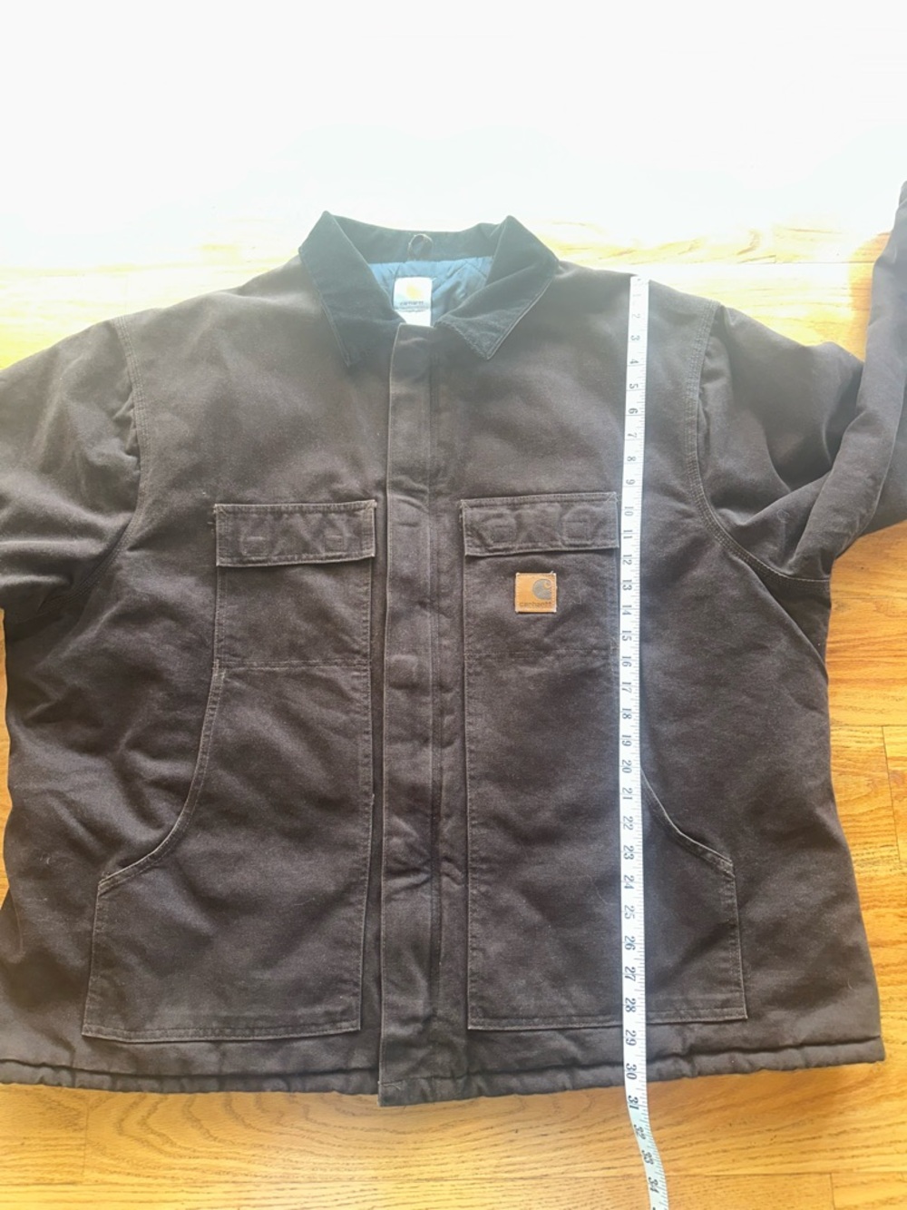 Carhartt Men’s Brown Work Jacket - Insulated Canvas Coat Size 3XL C26 DKB - Picture 14 of 16